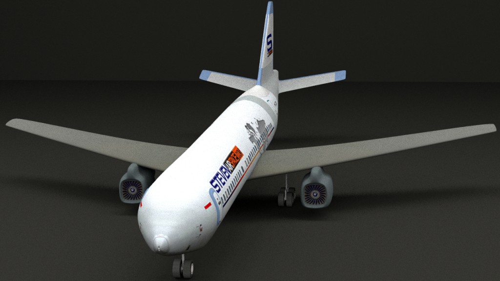Airbus A320-211 Low Poly Airplane preview image 1